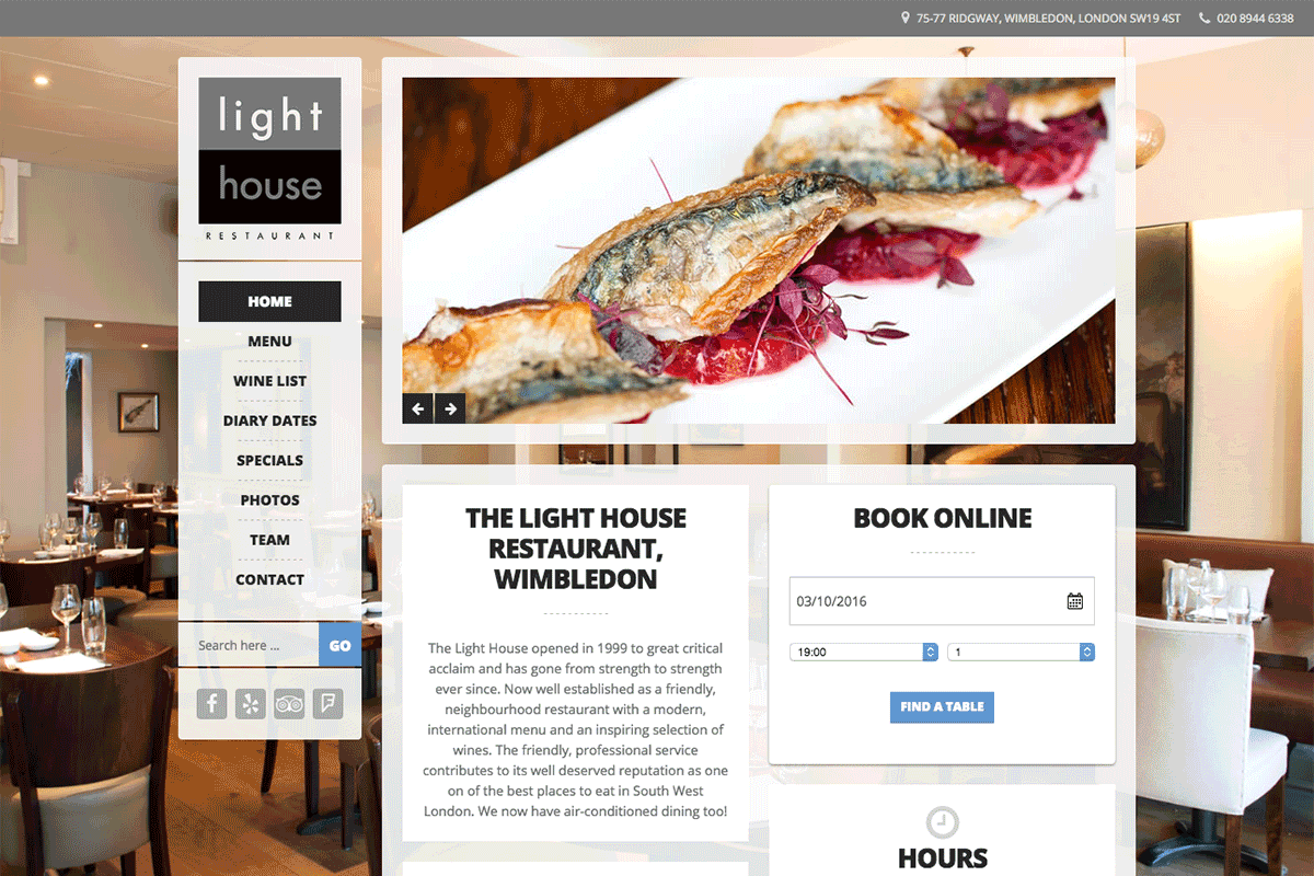 Light House Restaurant: Home Page